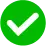 green circle check mark icon
