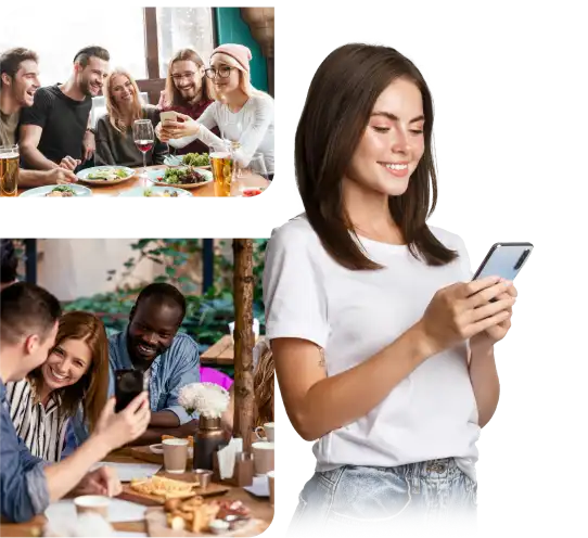 positive dining experience with wifi phone